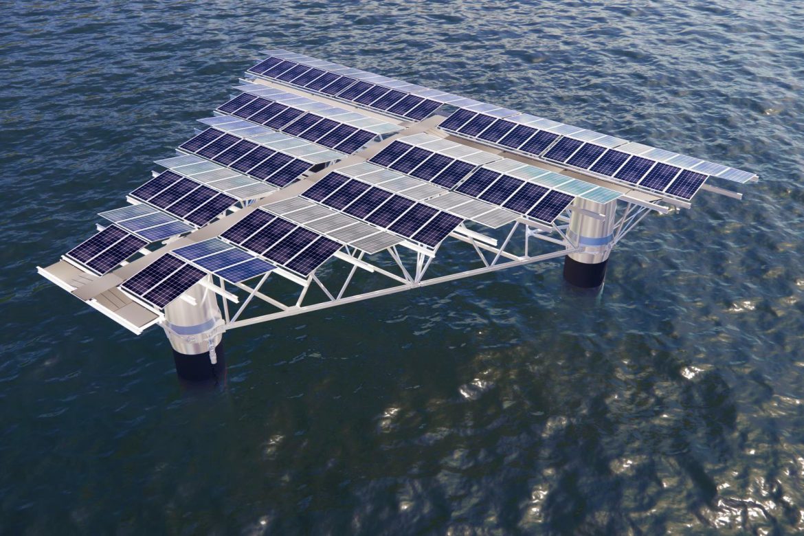 Merganser: Proiectul de Energie Solară Flotantă de 0,5 MWp Instalat cu Succes în Marea Nordului