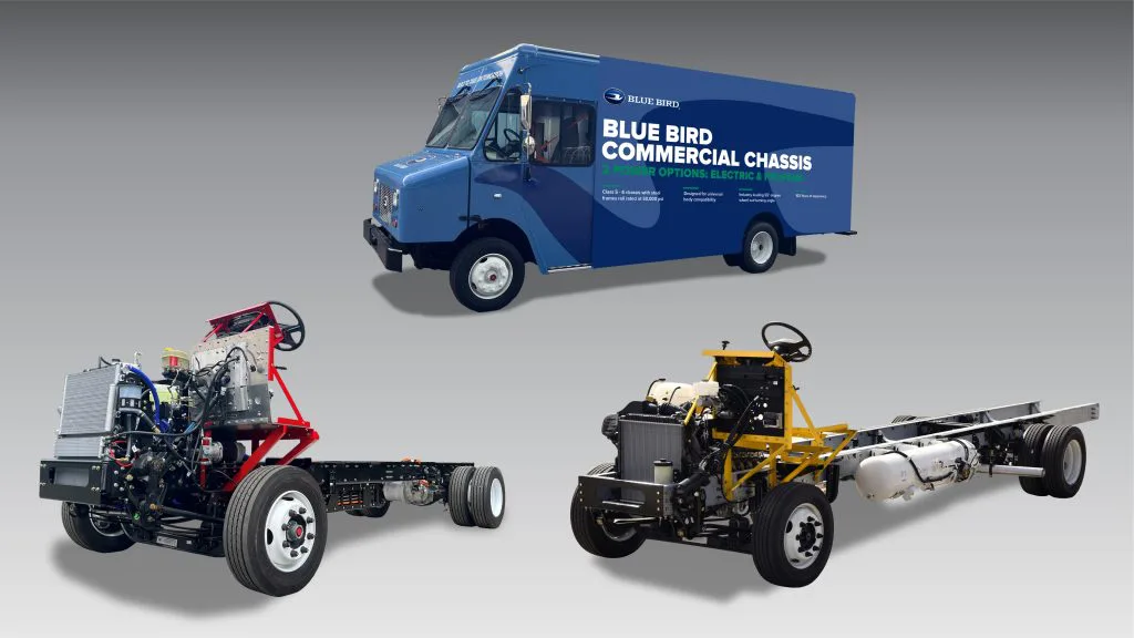 Blue Bird va prezenta cele mai recente soluții pentru vehicule comerciale alimentate cu electricitate și propan la Work Truck Week 2025