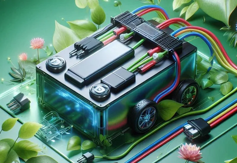 eprezentare vizuală a unei baterii pentru vehicule electrice (EV